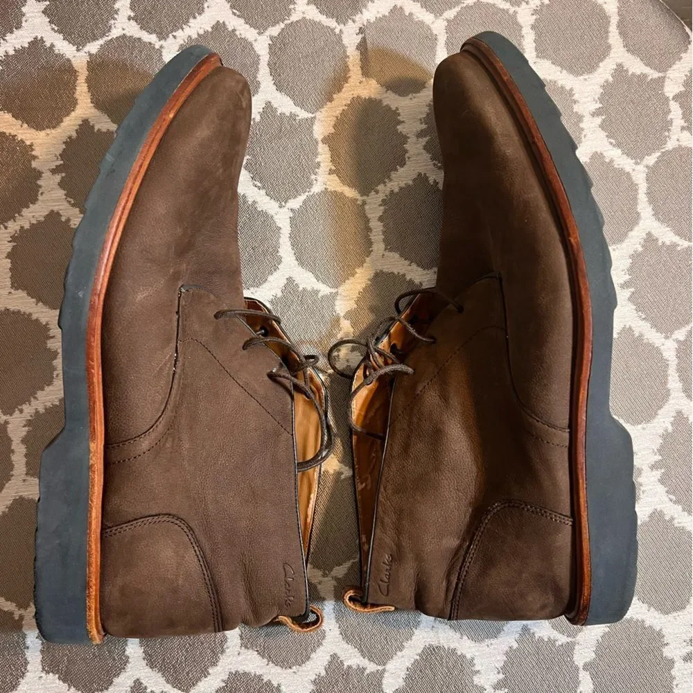 Clarks dark brown